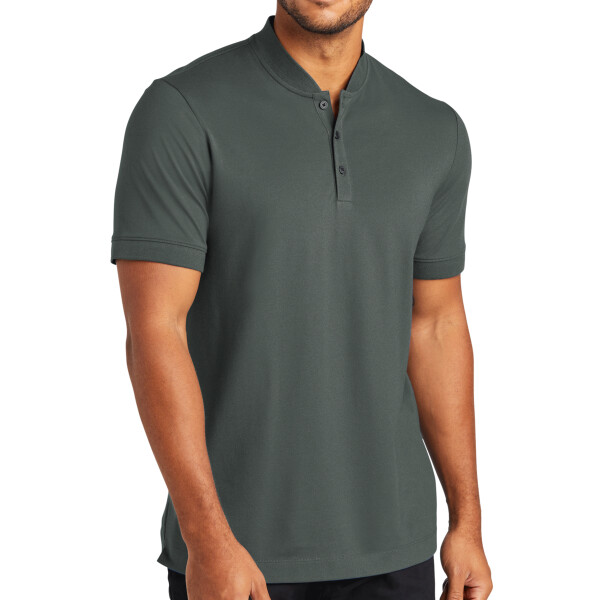 B3R Stretch Pique Henley Thumbnail